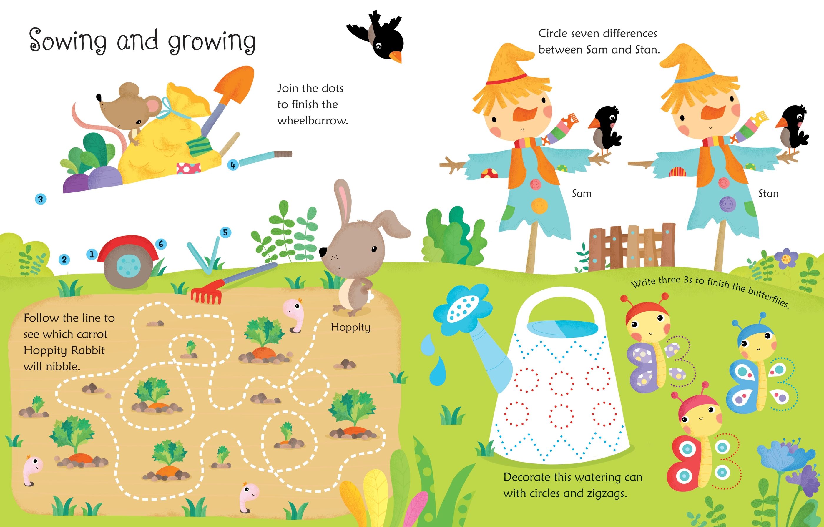 Wipe-Clean Farm Activities – Carte de activități pentru copii 3+ ani, Usborne