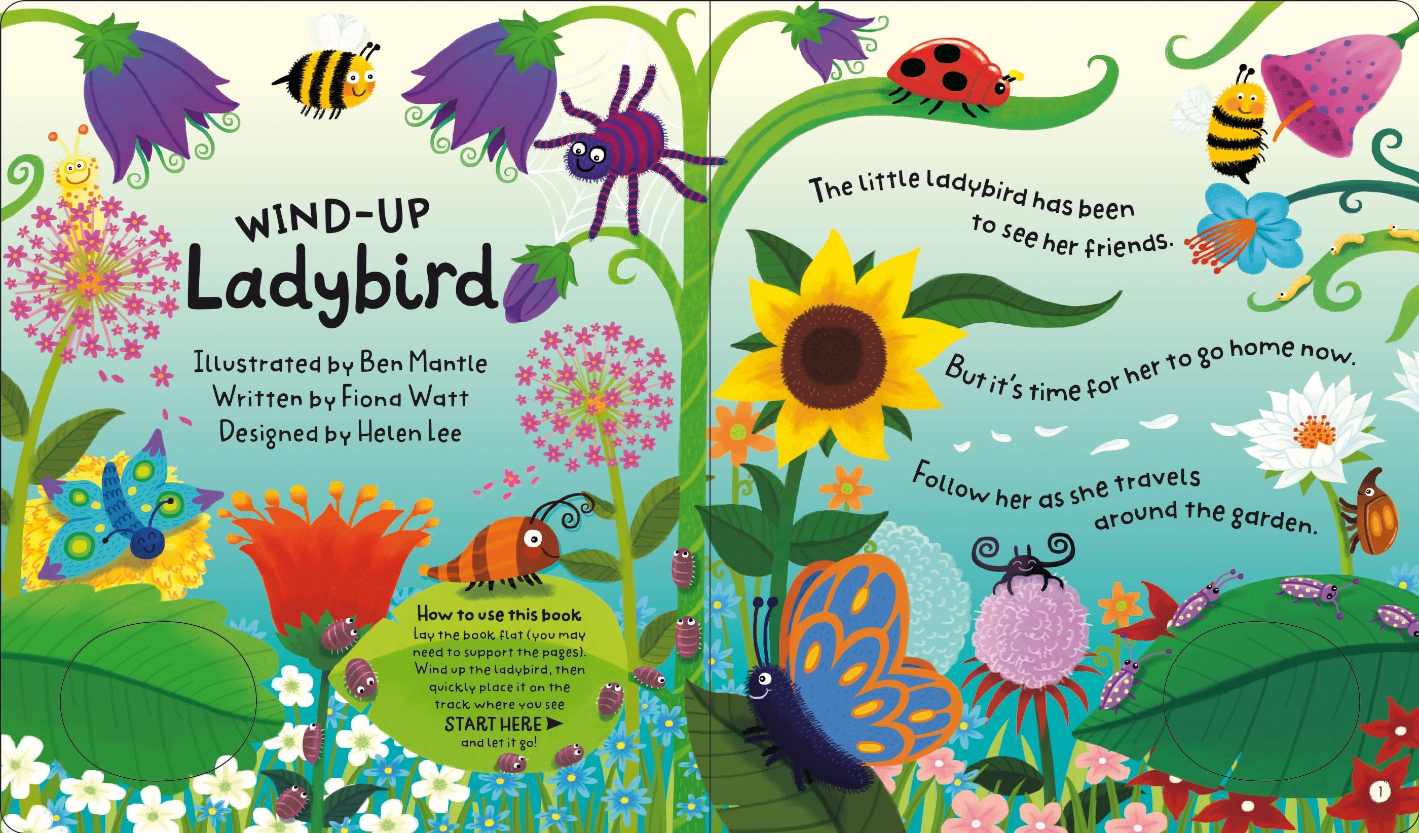Detaliu din cartea „Wind-up Ladybird”, Usborne – imaginea 2
