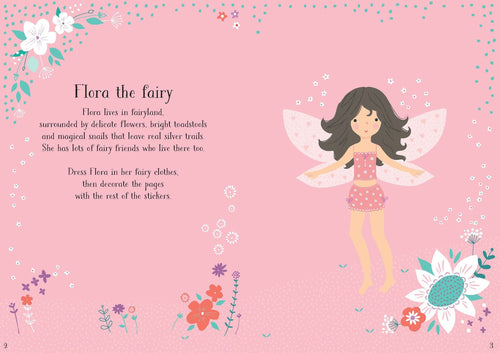 Little Sticker Dolly Dressing Fairy – Carte cu stickere pentru copii 4+ ani, Usborne