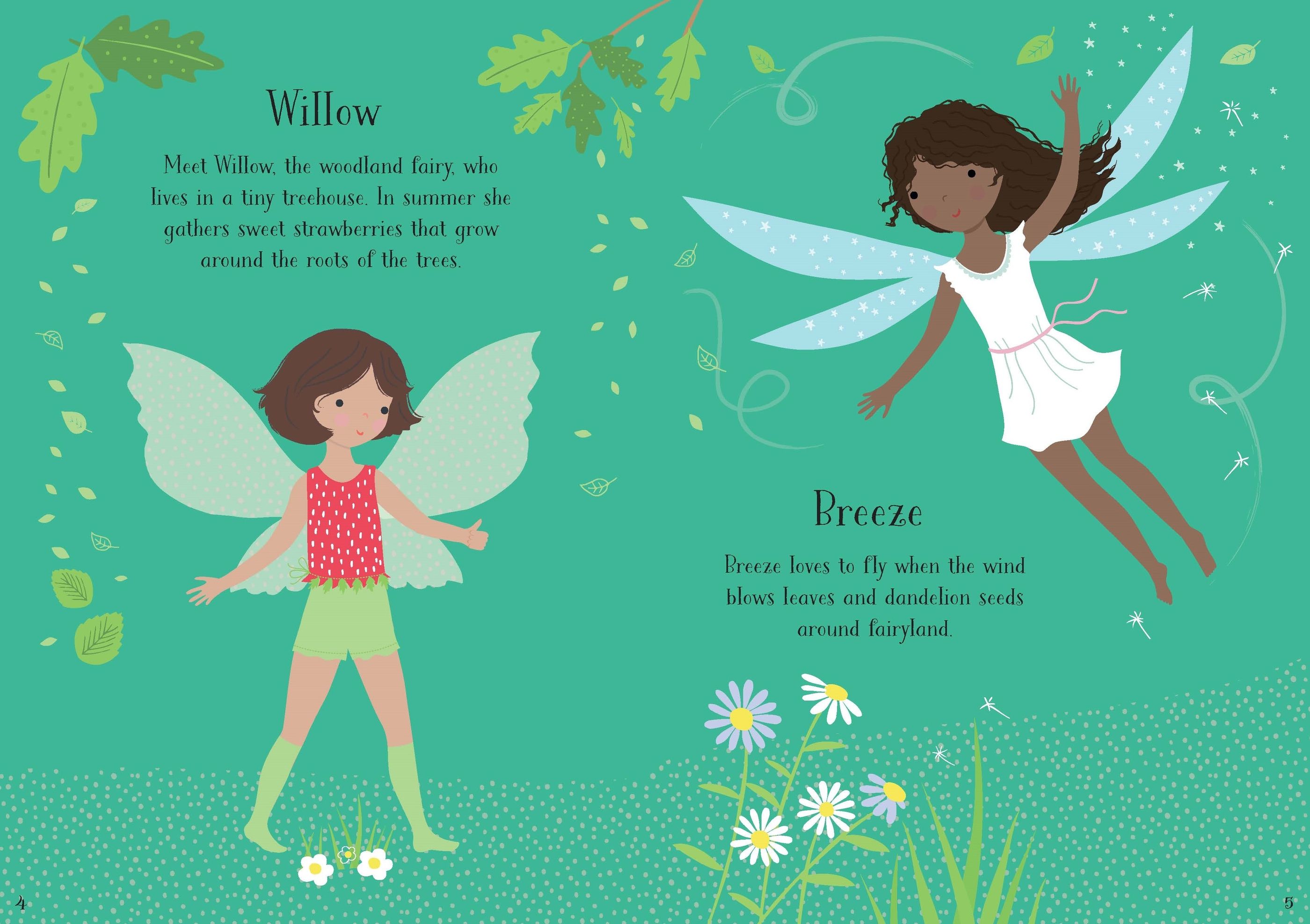 Little Sticker Dolly Dressing Fairy – Carte cu stickere pentru copii 4+ ani, Usborne