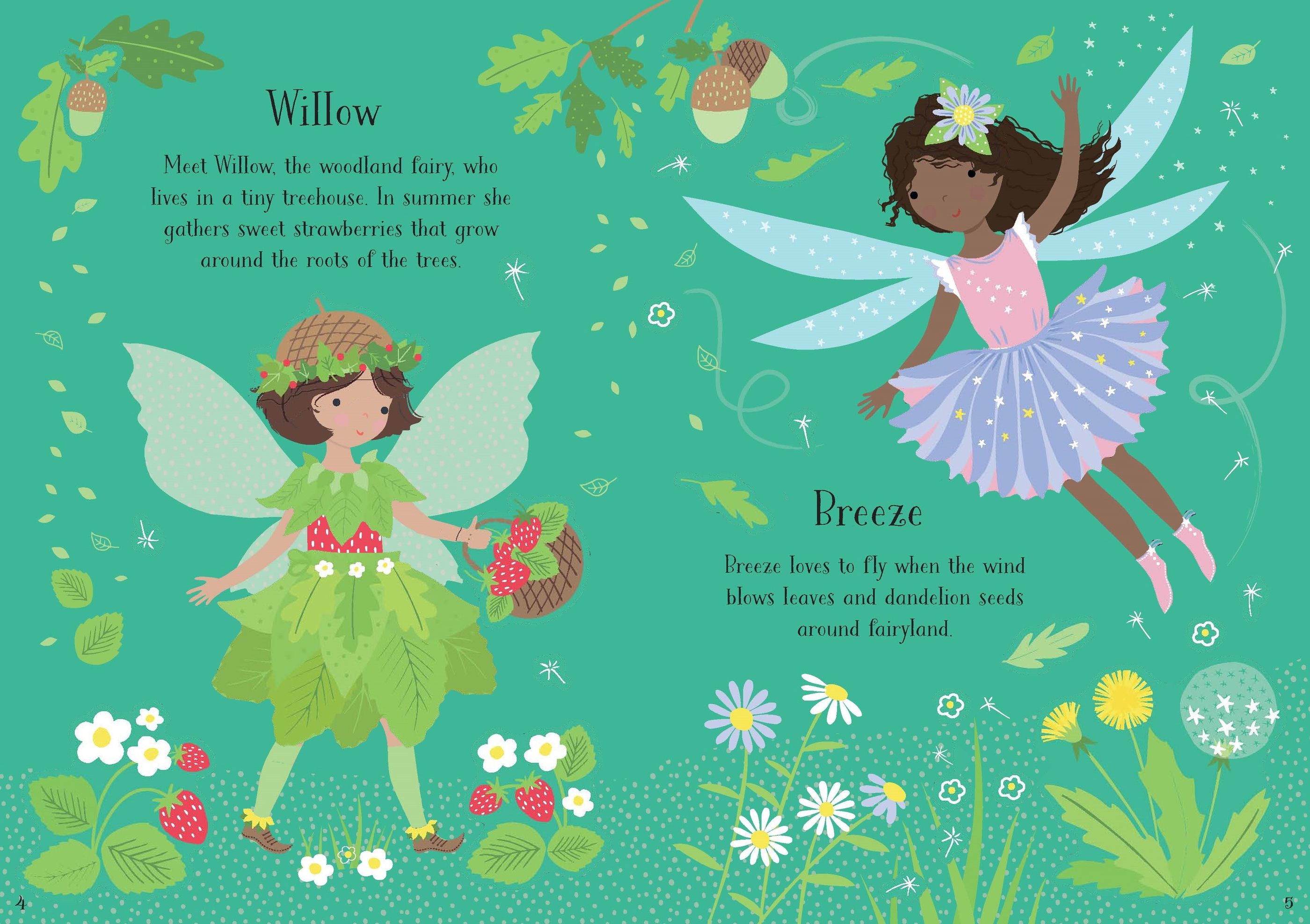 Little Sticker Dolly Dressing Fairy – Carte cu stickere pentru copii 4+ ani, Usborne