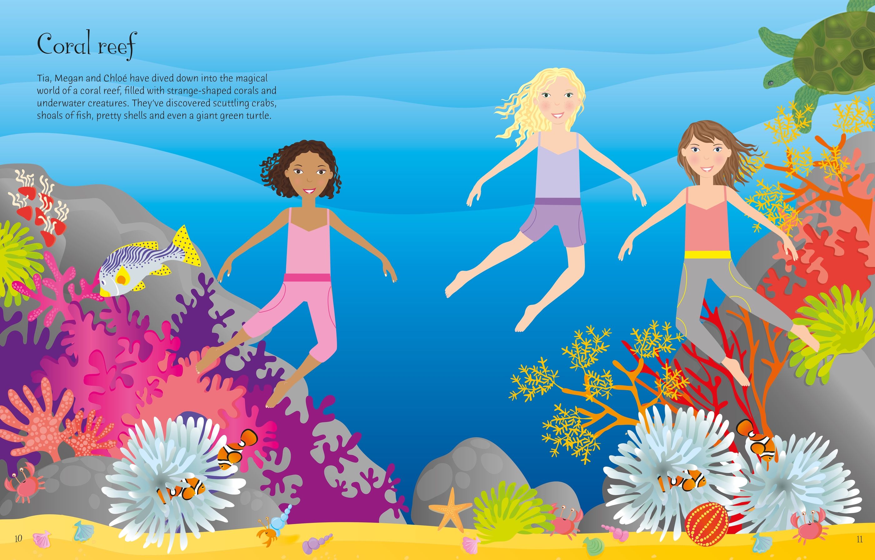 Sticker Dolly Dressing Holiday – Carte cu stickere pentru copii 5+ ani, Usborne