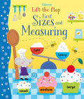 Lift-the-Flap First Sizes and Measuring – Carte cu clapete pentru copii 3+ ani, Usborne