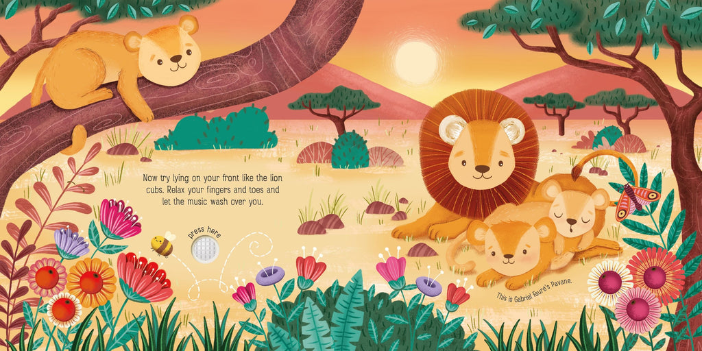 Calming Music Book – Carte muzicală pentru copii 6+ luni, Usborne