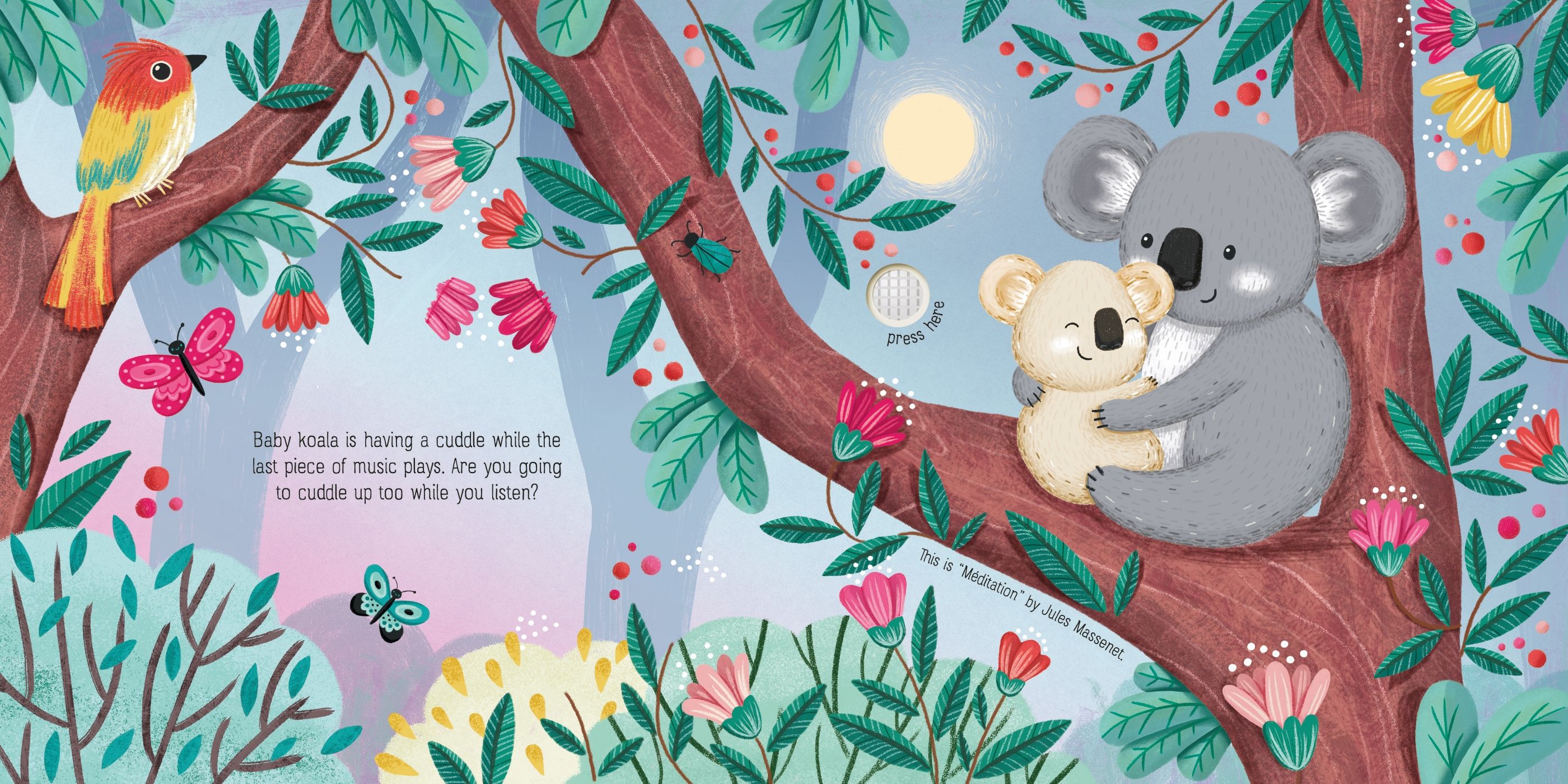 Calming Music Book – Carte muzicală pentru copii 6+ luni, Usborne