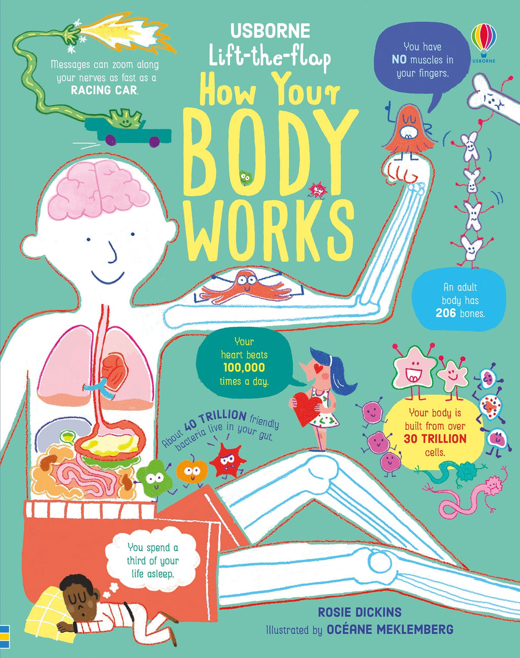Lift-the-Flap How Your Body Works – Carte cu clapete pentru copii 6+ ani, Usborne