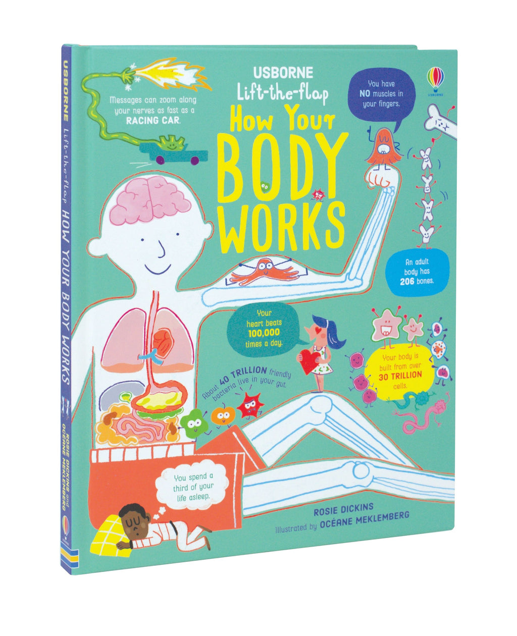 Lift-the-Flap How Your Body Works – Carte cu clapete pentru copii 6+ ani, Usborne