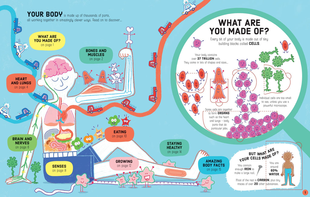 Lift-the-Flap How Your Body Works – Carte cu clapete pentru copii 6+ ani, Usborne