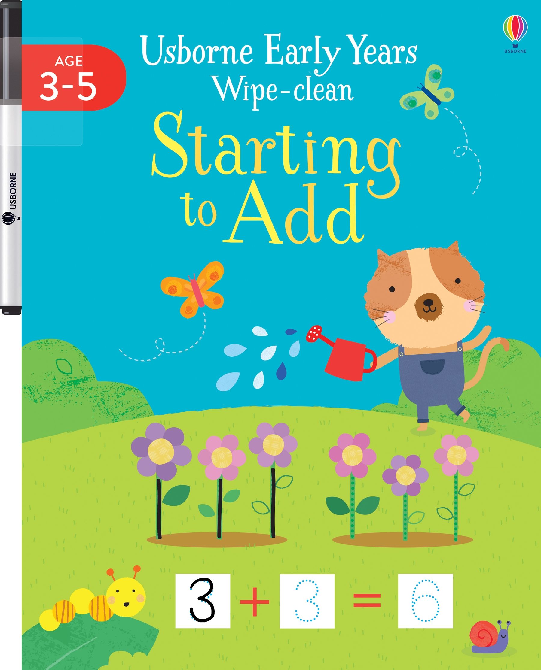 Early Years Wipe-Clean Starting to Add – Carte de activități pentru copii 3+ ani, Usborne