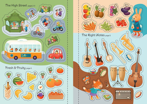 Detaliu din cartea „Little First Stickers Shops”, Usborne – imaginea 2