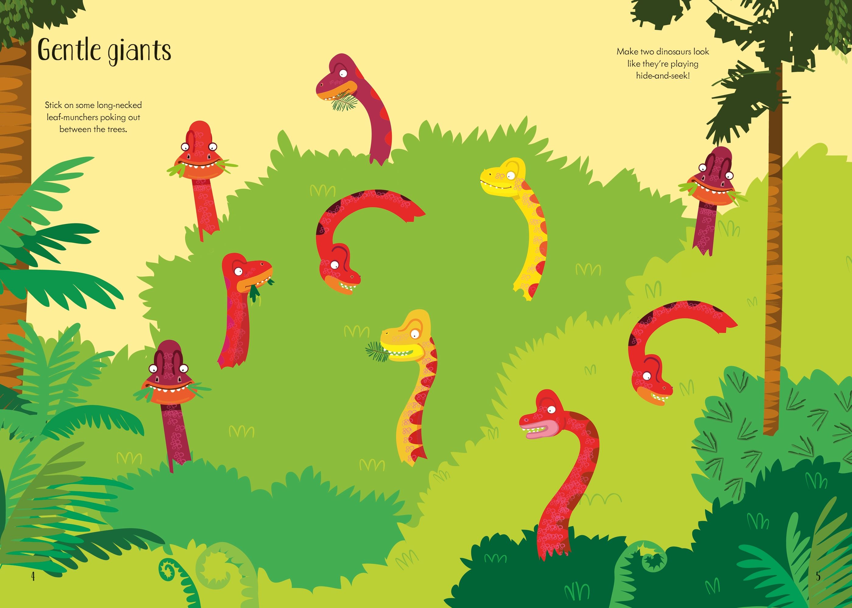 Little First Stickers Dinosaurs – Carte cu stickere pentru copii 3+ ani, Usborne
