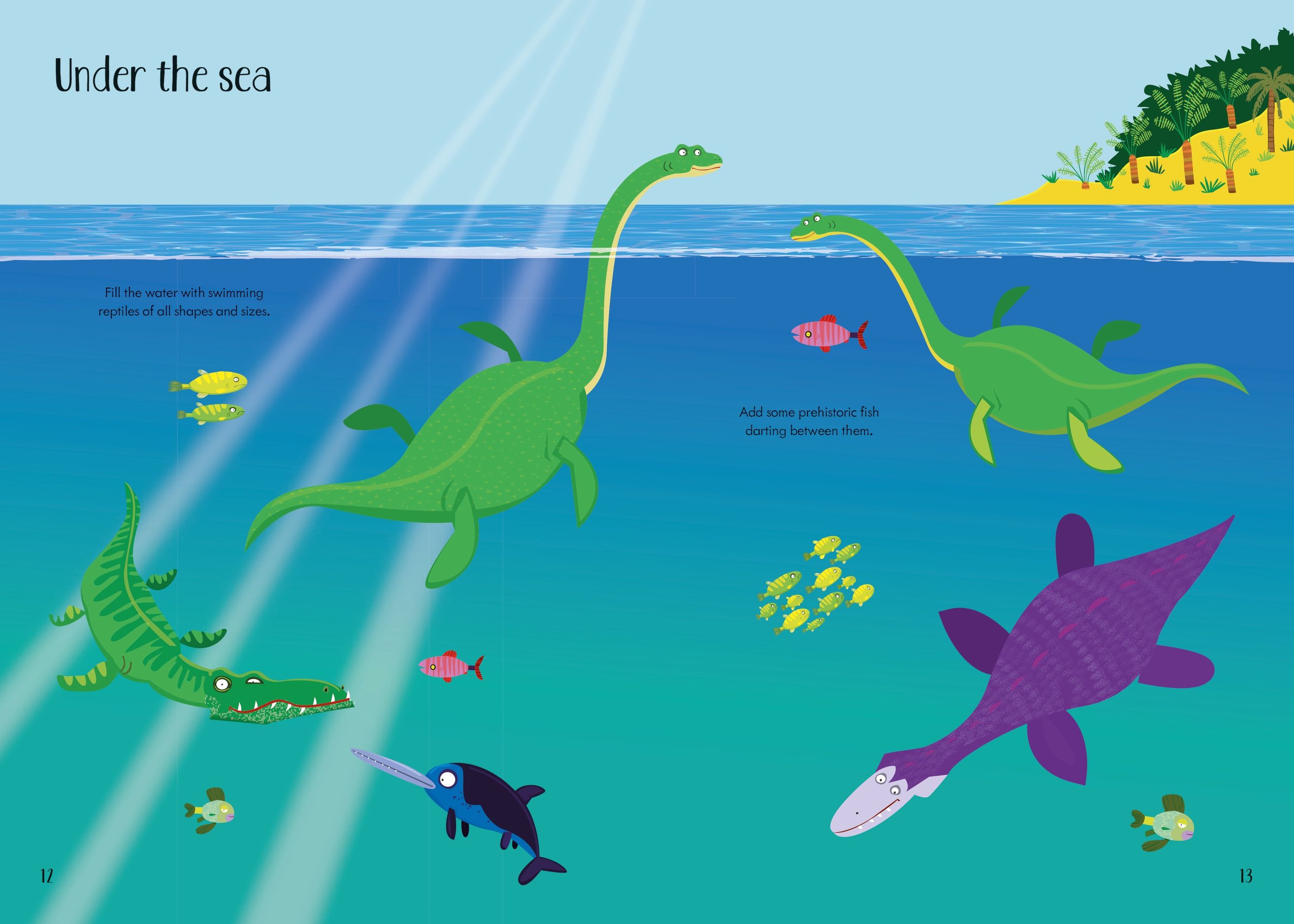 Little First Stickers Dinosaurs – Carte cu stickere pentru copii 3+ ani, Usborne