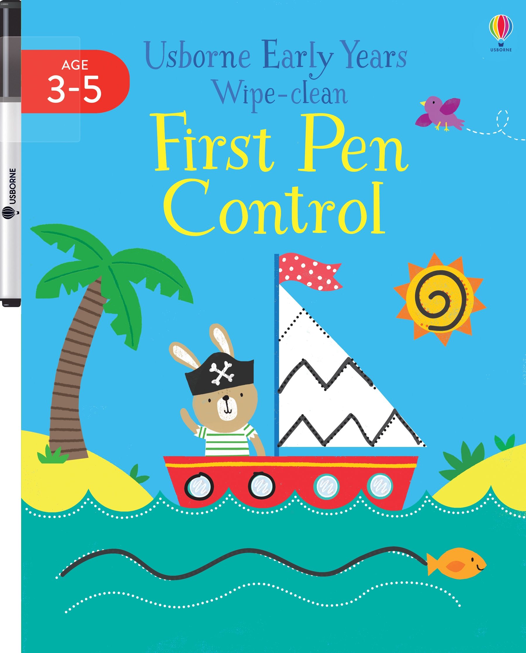 Early Years Wipe-Clean First Pen Control – Carte de activități pentru copii 3+ ani, Usborne