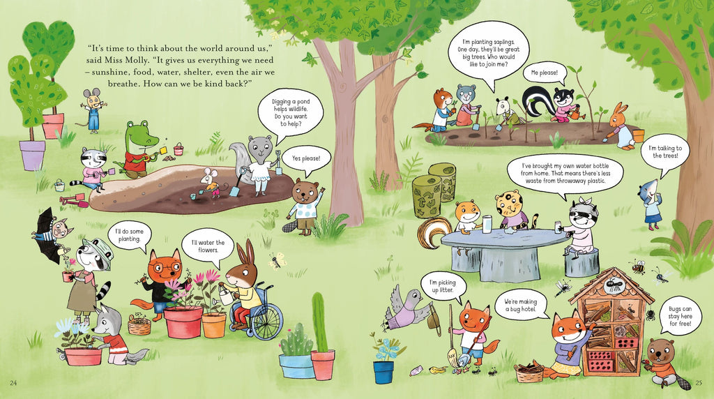Miss Molly's School of Kindness – Carte ilustrată pentru copii 3+ ani, Usborne
