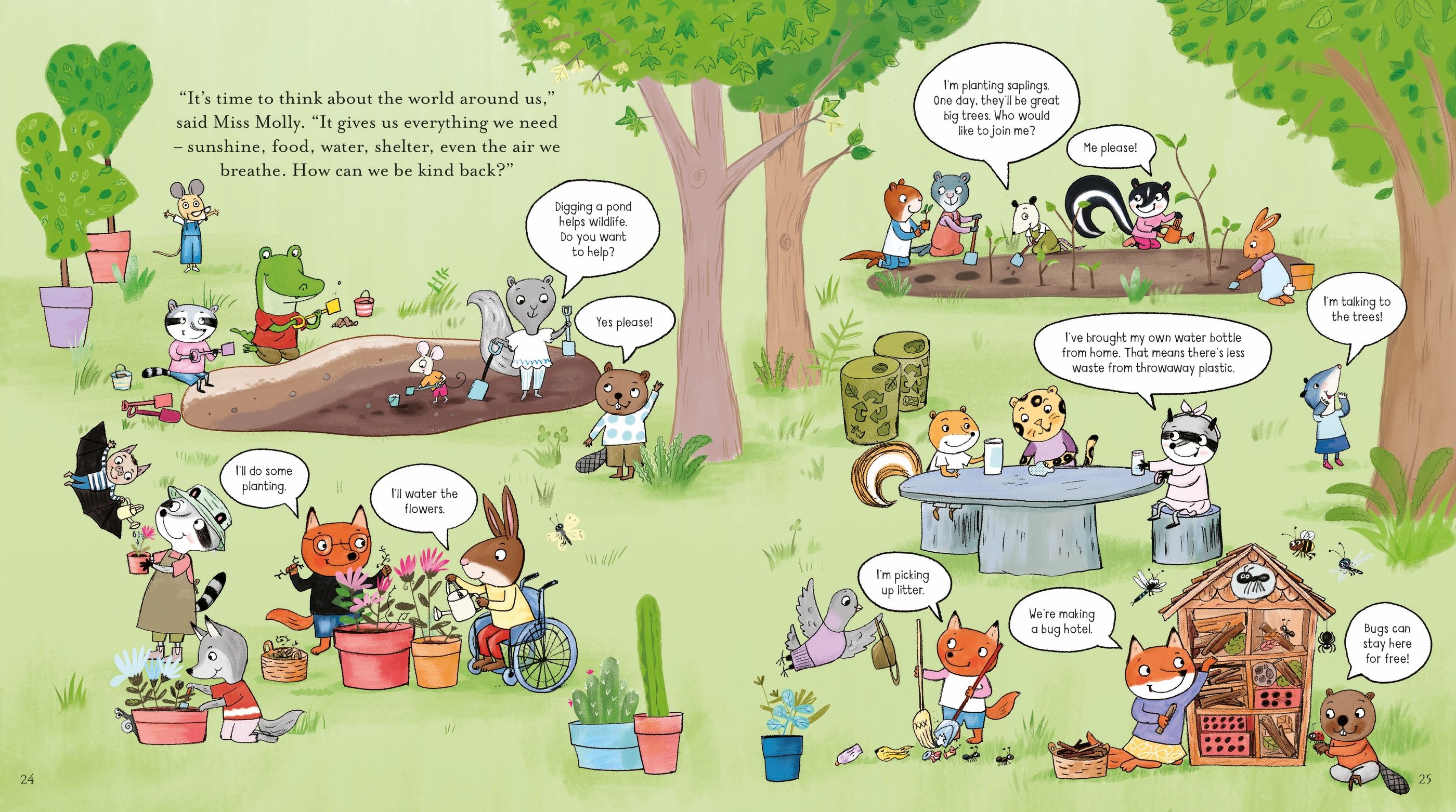 Miss Molly's School of Kindness – Carte ilustrată pentru copii 3+ ani, Usborne