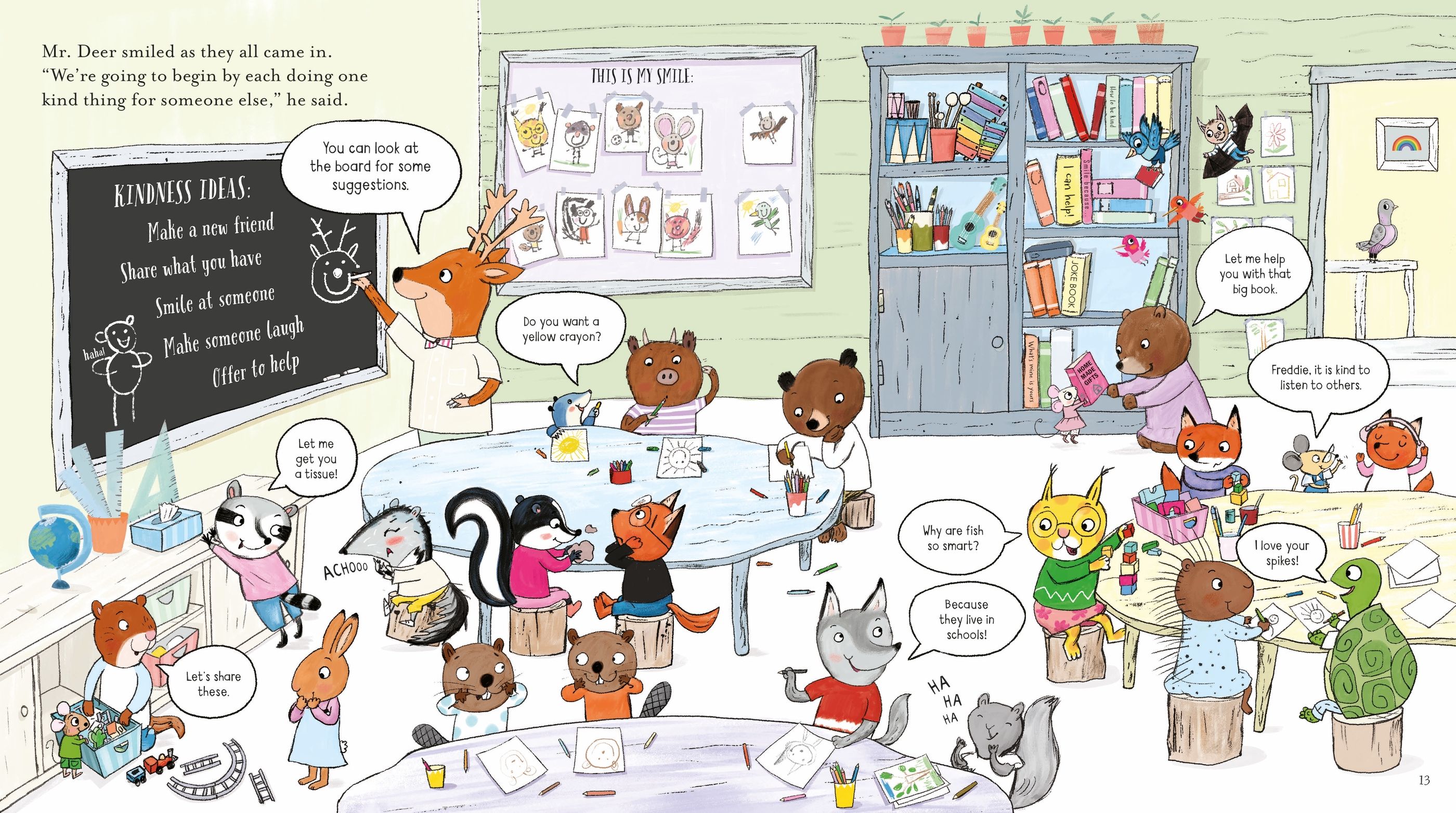 Miss Molly's School of Kindness – Carte ilustrată pentru copii 3+ ani, Usborne