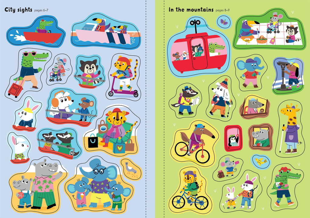 Little First Stickers Holiday – Carte cu stickere pentru copii 3+ ani, Usborne