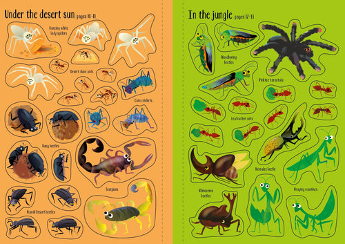 Detaliu din cartea „Little First Stickers Bugs”, Usborne – imaginea 2