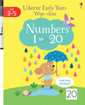 Early Years Wipe-Clean Numbers 1 to 20 – Carte de activități pentru copii 3+ ani, Usborne