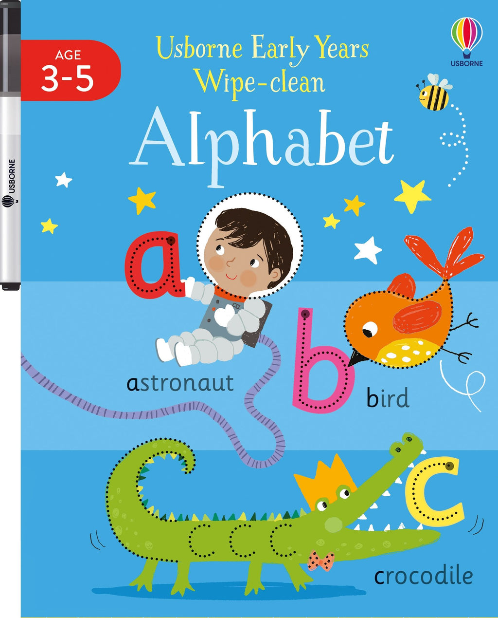 Early Years Wipe-Clean Alphabet – Carte de activități pentru copii 3+ ani, Usborne