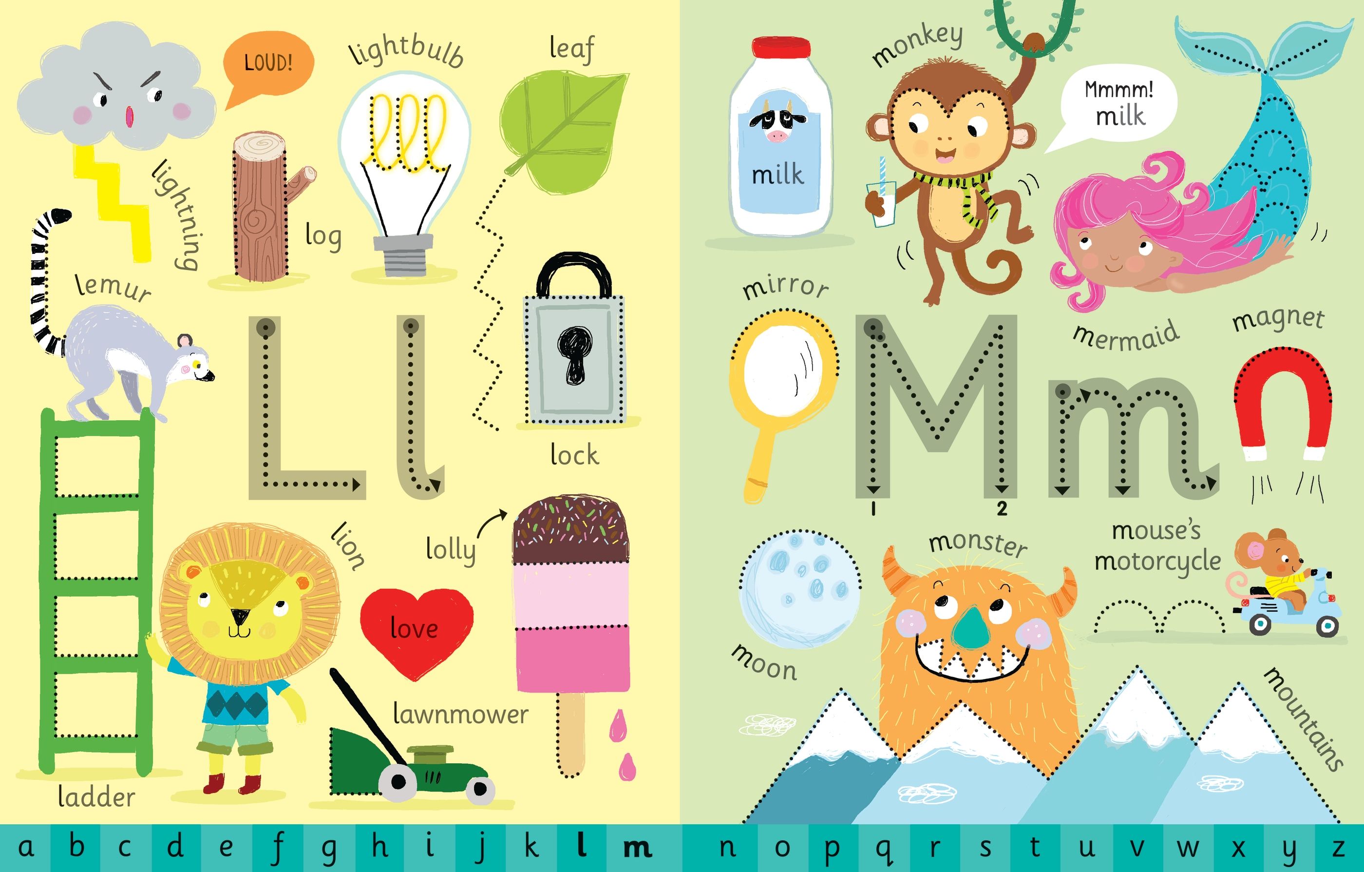 Early Years Wipe-Clean Alphabet – Carte de activități pentru copii 3+ ani, Usborne