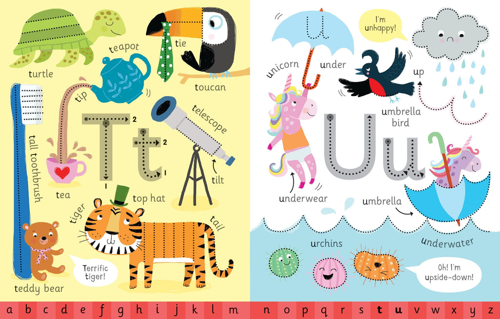 Early Years Wipe-Clean Alphabet – Carte de activități pentru copii 3+ ani, Usborne