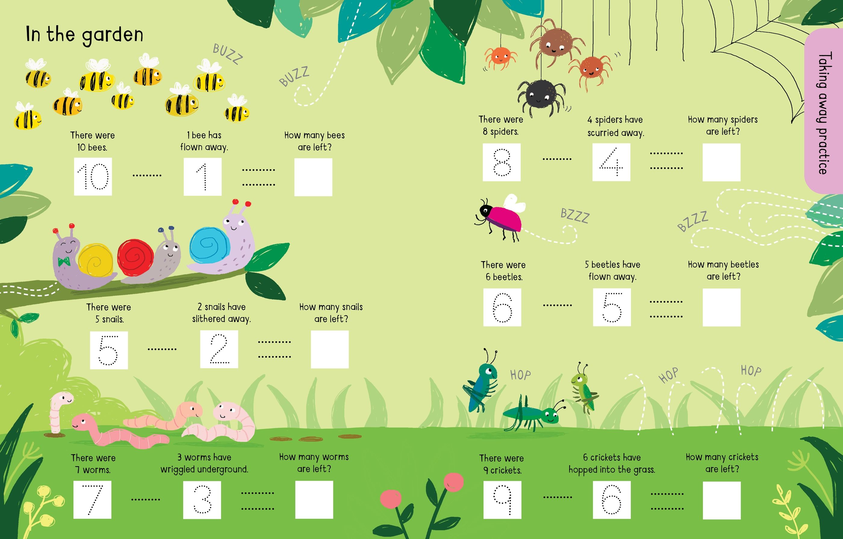 Early Years Wipe-Clean First Sums – Carte de activități pentru copii 3+ ani, Usborne