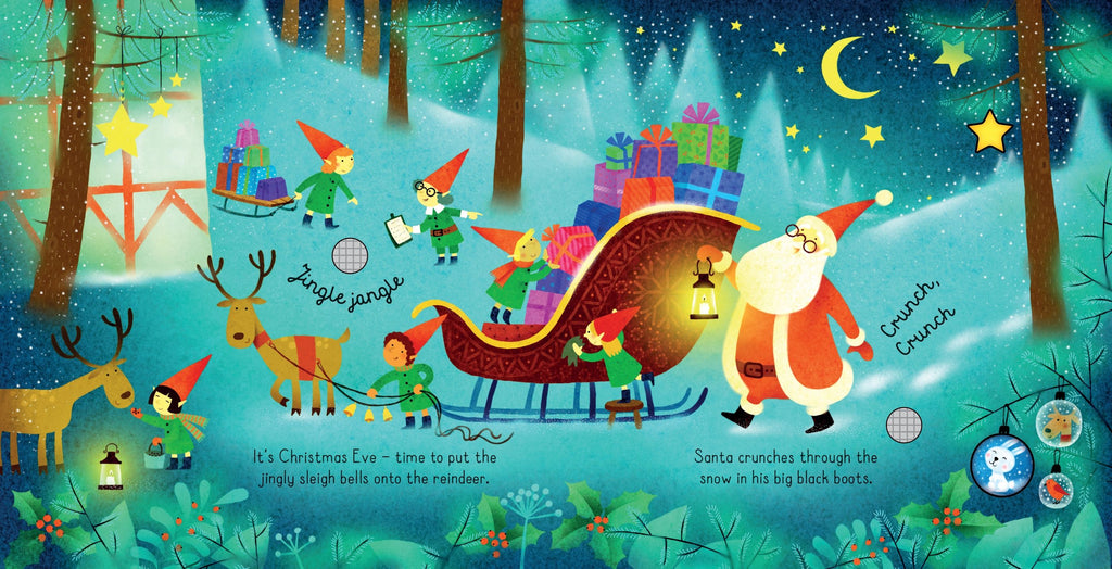 Santa Sound Book – Carte cu sunete pentru copii 3+ ani, Usborne