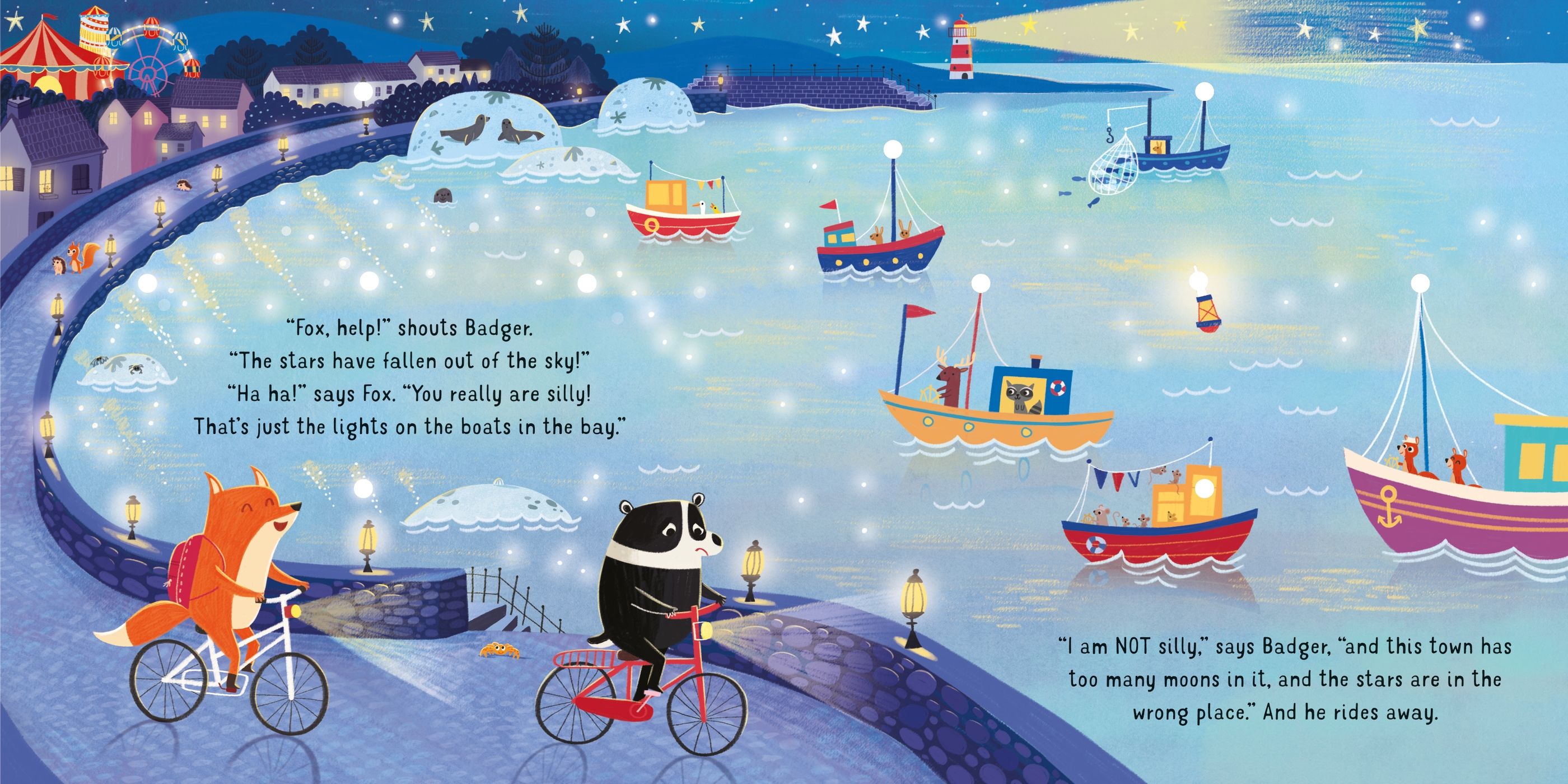 Twinkly Twinkly Night Time – Carte cu lumini pentru copii 6+ luni, Usborne