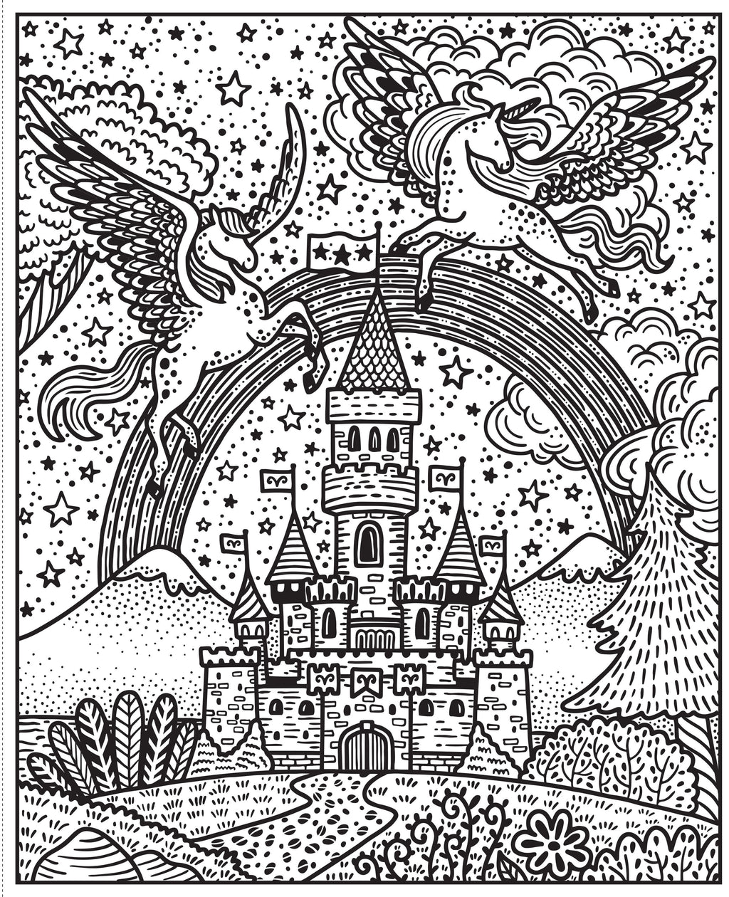 Rainbows Magic Painting Book – Carte de activități pentru copii 5+ ani, Usborne