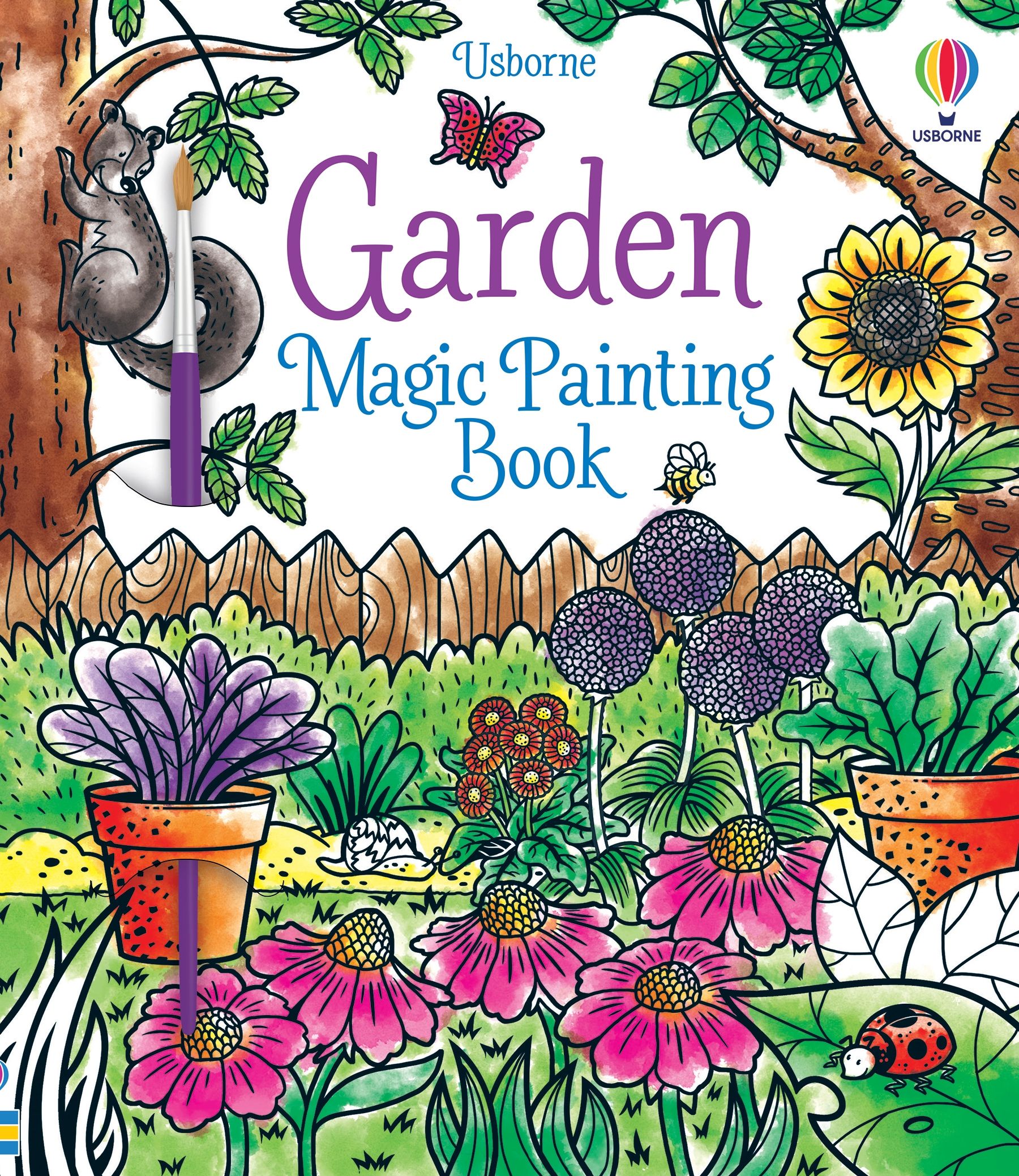 Garden Magic Painting Book – Carte de activități pentru copii 5+ ani, Usborne