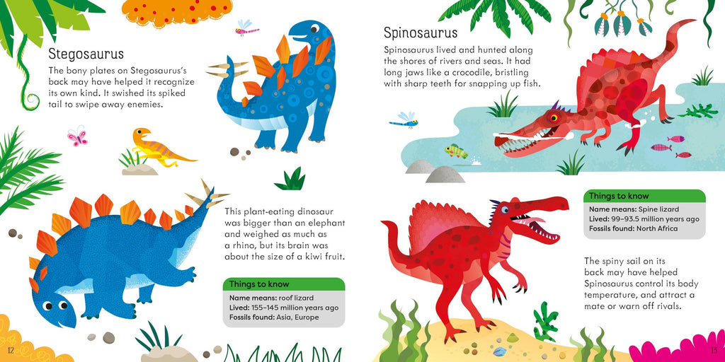 Ludo Board Game Dinosaurs – Joc de societate pentru copii 3+ ani, Usborne