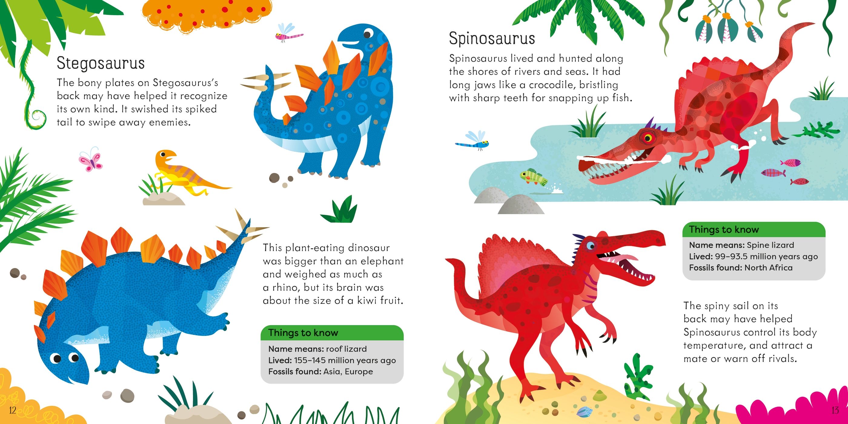 Ludo Board Game Dinosaurs – Joc de societate pentru copii 3+ ani, Usborne