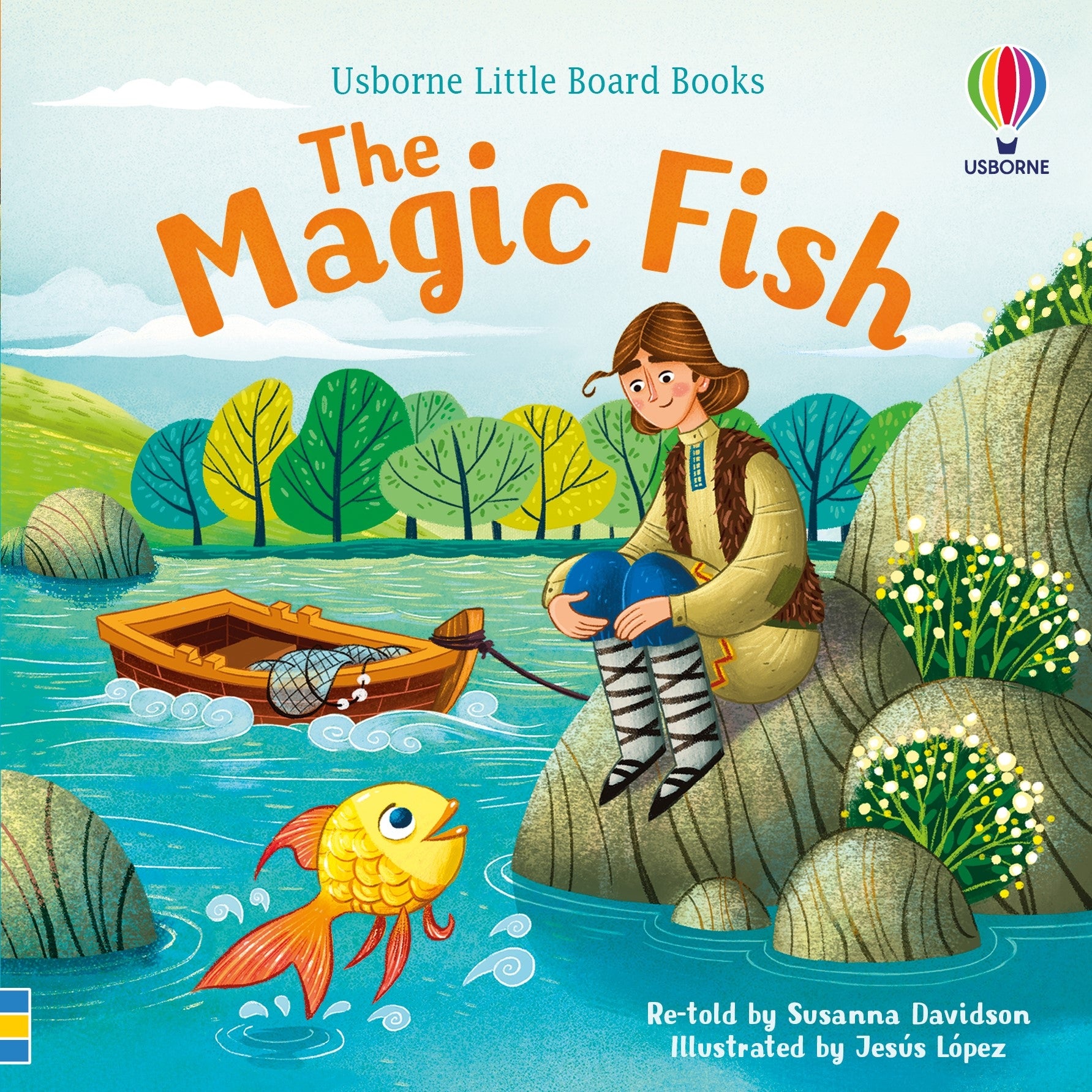 Coperta cărții „The Magic Fish” – poveste pentru copii Usborne pentru copii 18+ luni