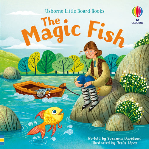 Coperta cărții „The Magic Fish” – poveste pentru copii Usborne pentru copii 18+ luni