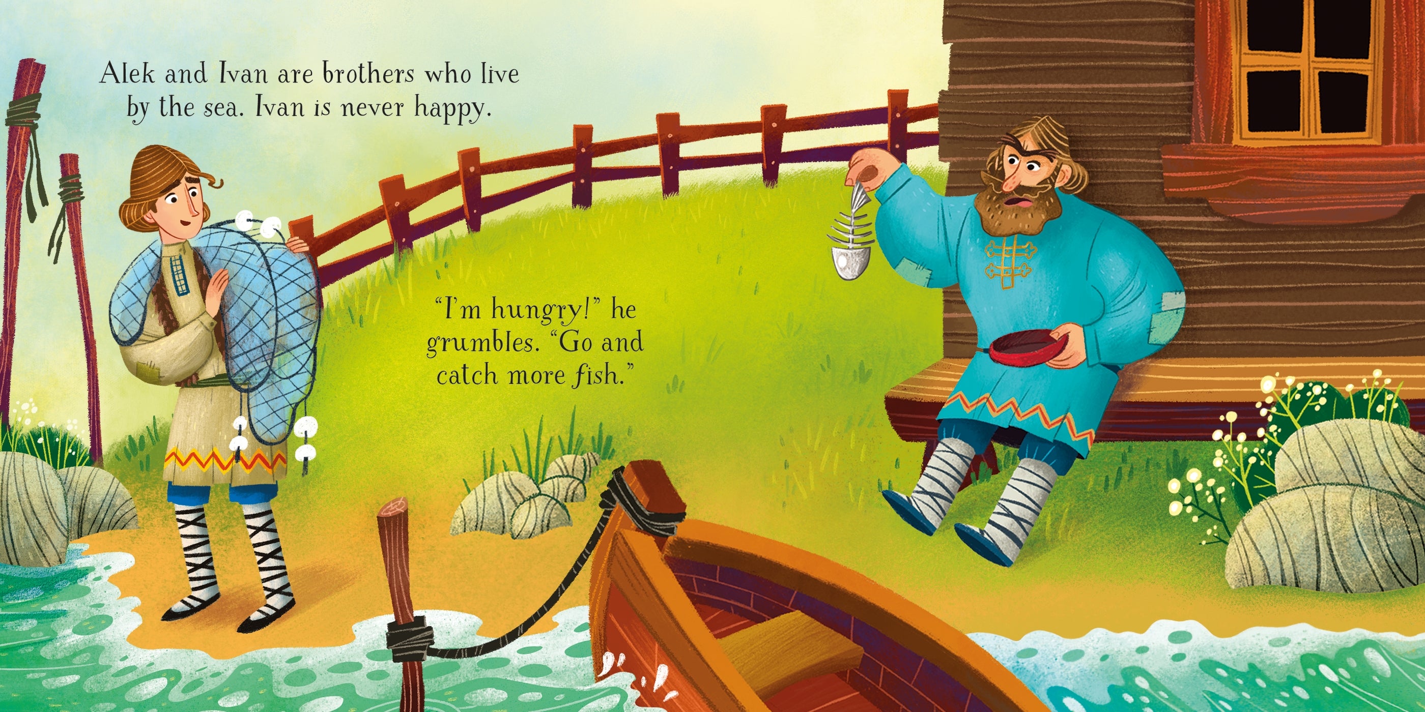 Detaliu din cartea „The Magic Fish”, Usborne – imaginea 2