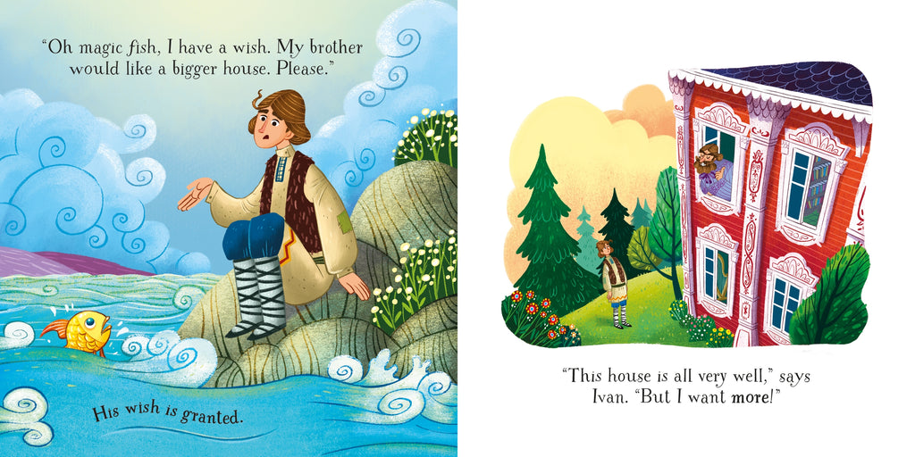 Detaliu din cartea „The Magic Fish”, Usborne – imaginea 3