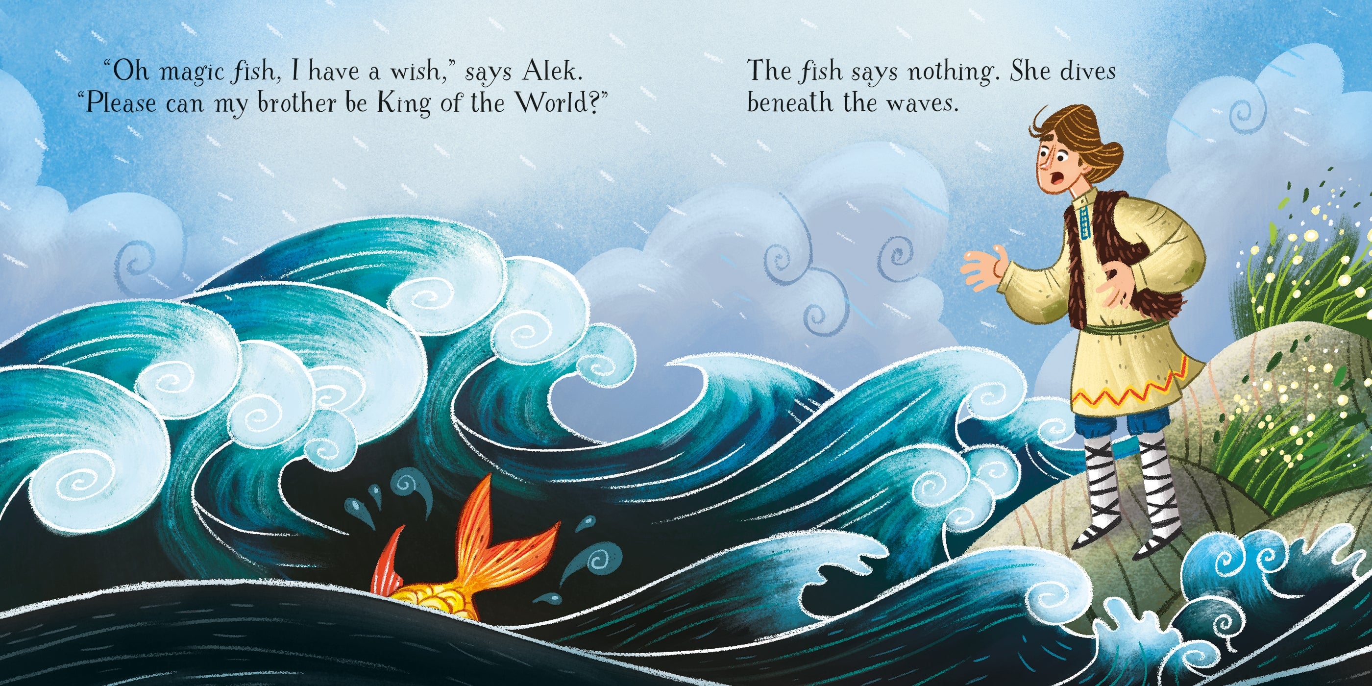 Detaliu din cartea „The Magic Fish”, Usborne – imaginea 4