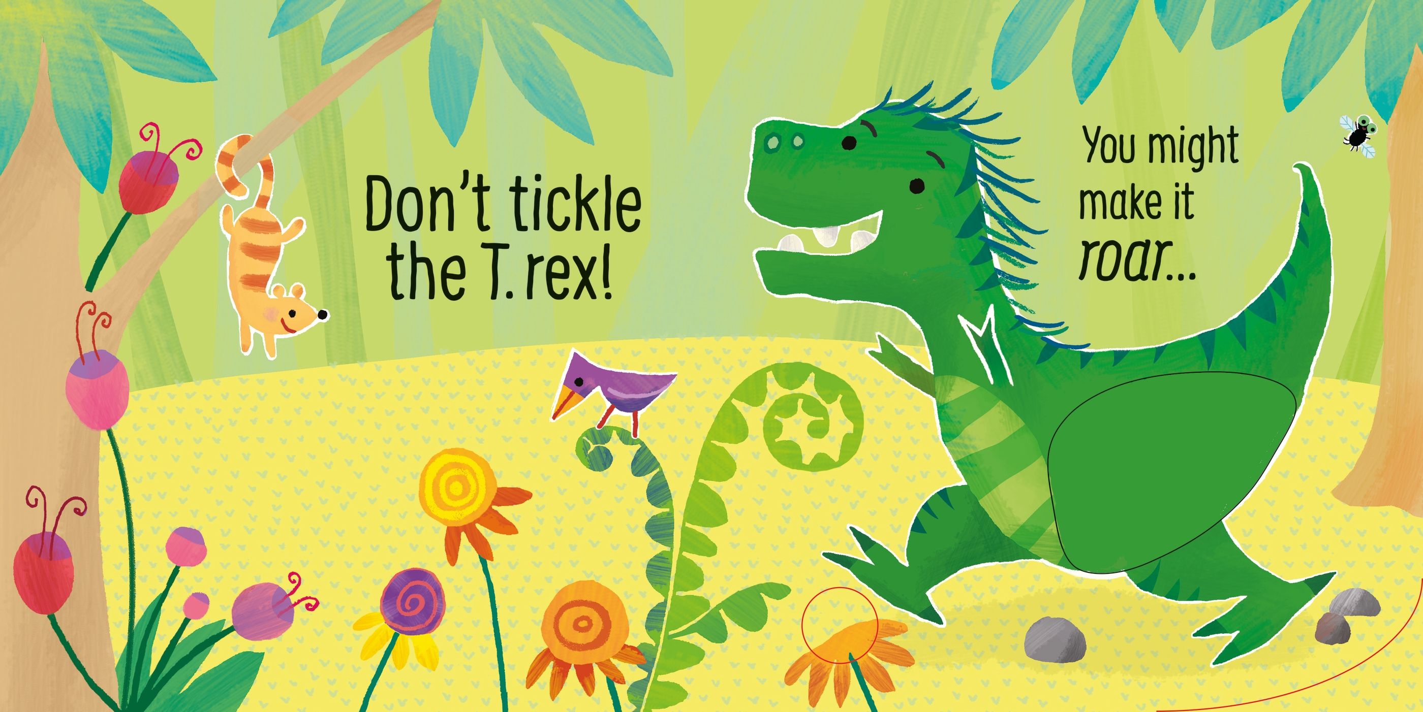 Don't Tickle the T. rex! – Carte cu sunete pentru copii 6+ luni, Usborne