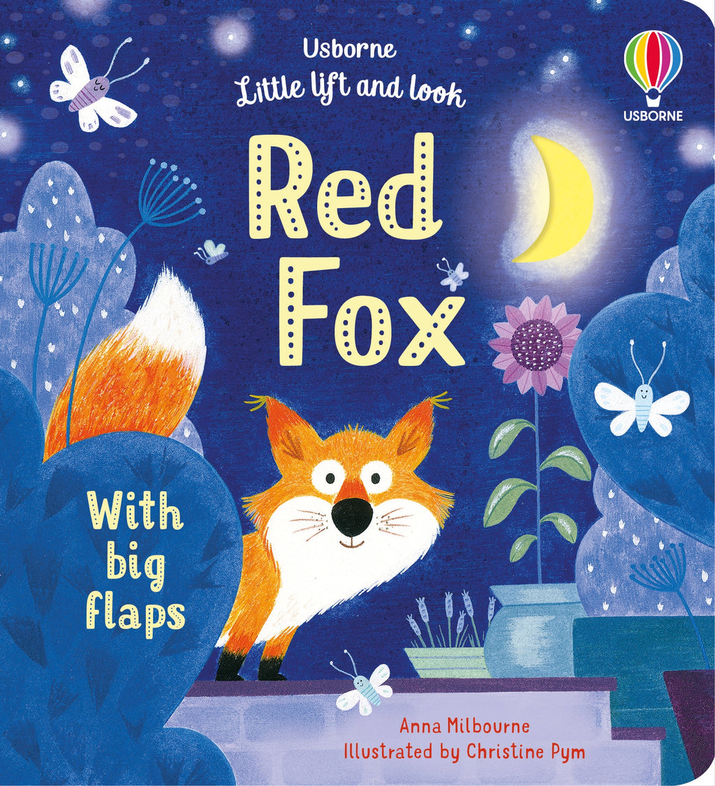 Coperta cărții „Little Lift and Look Red Fox” – carte cu clapete Usborne pentru copii 10+ luni