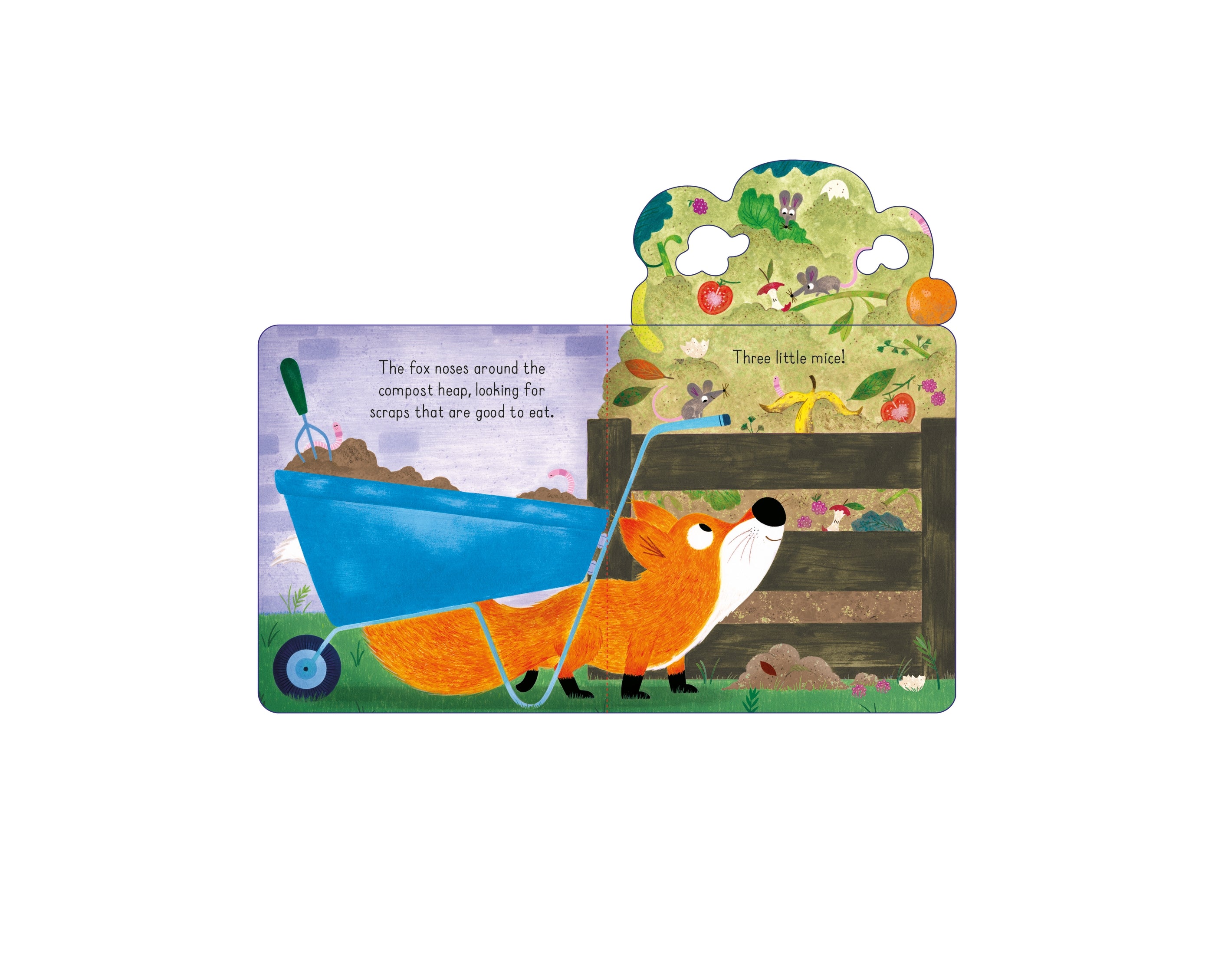 Detaliu din cartea „Little Lift and Look Red Fox”, Usborne – imaginea 3