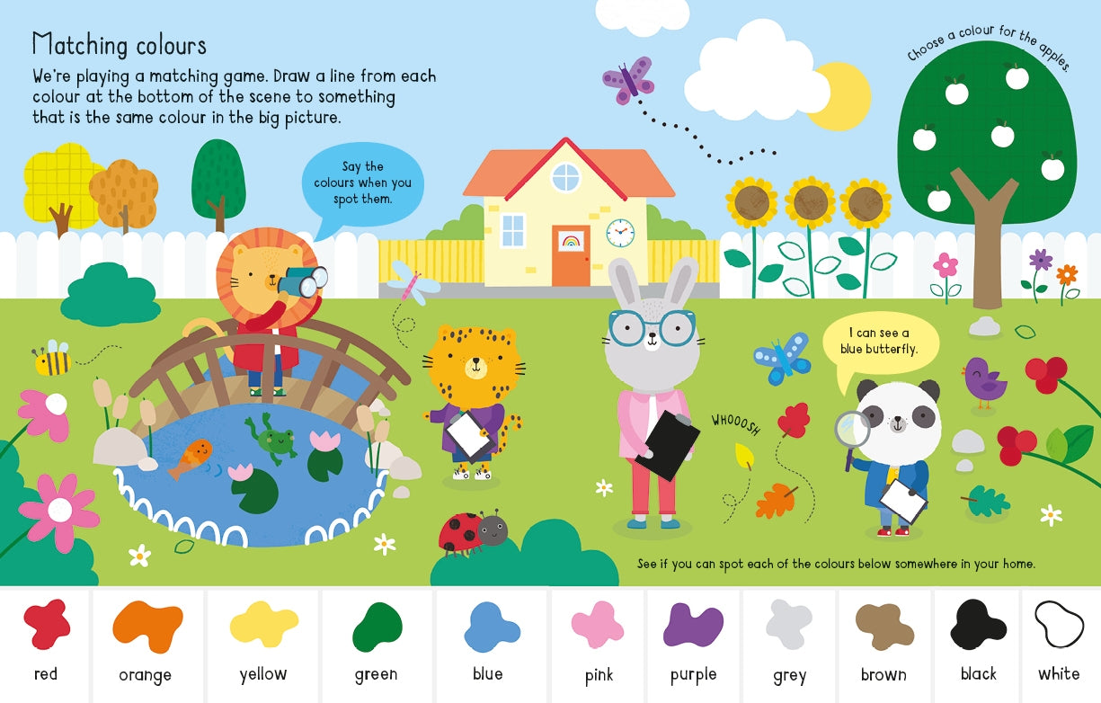 Detaliu din cartea „Starting School Activity Book”, Usborne – imaginea 4