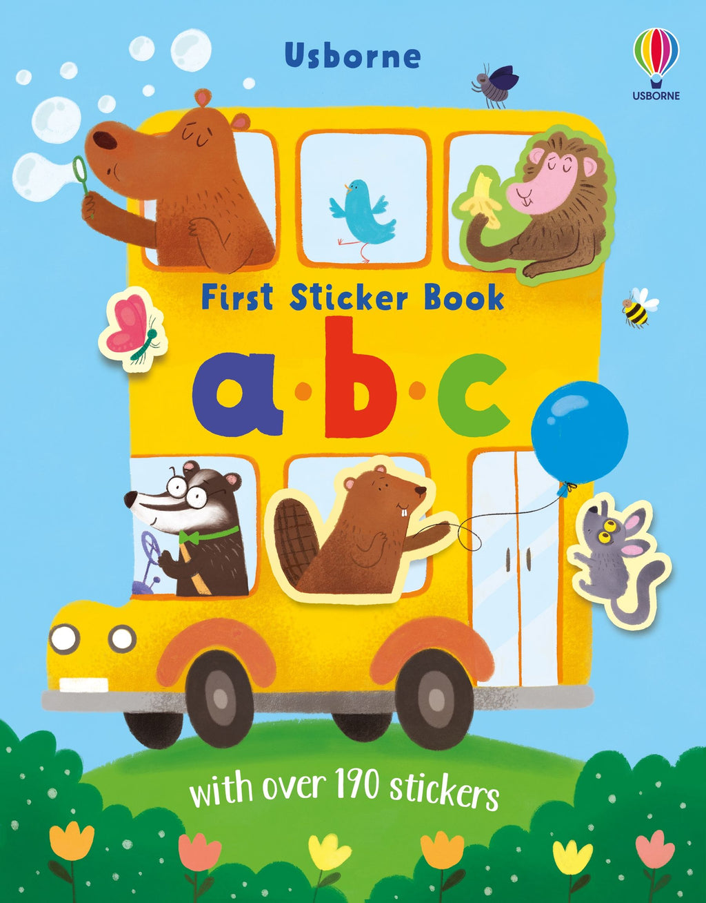 First Sticker Book abc – Carte cu stickere pentru copii 3+ ani, Usborne