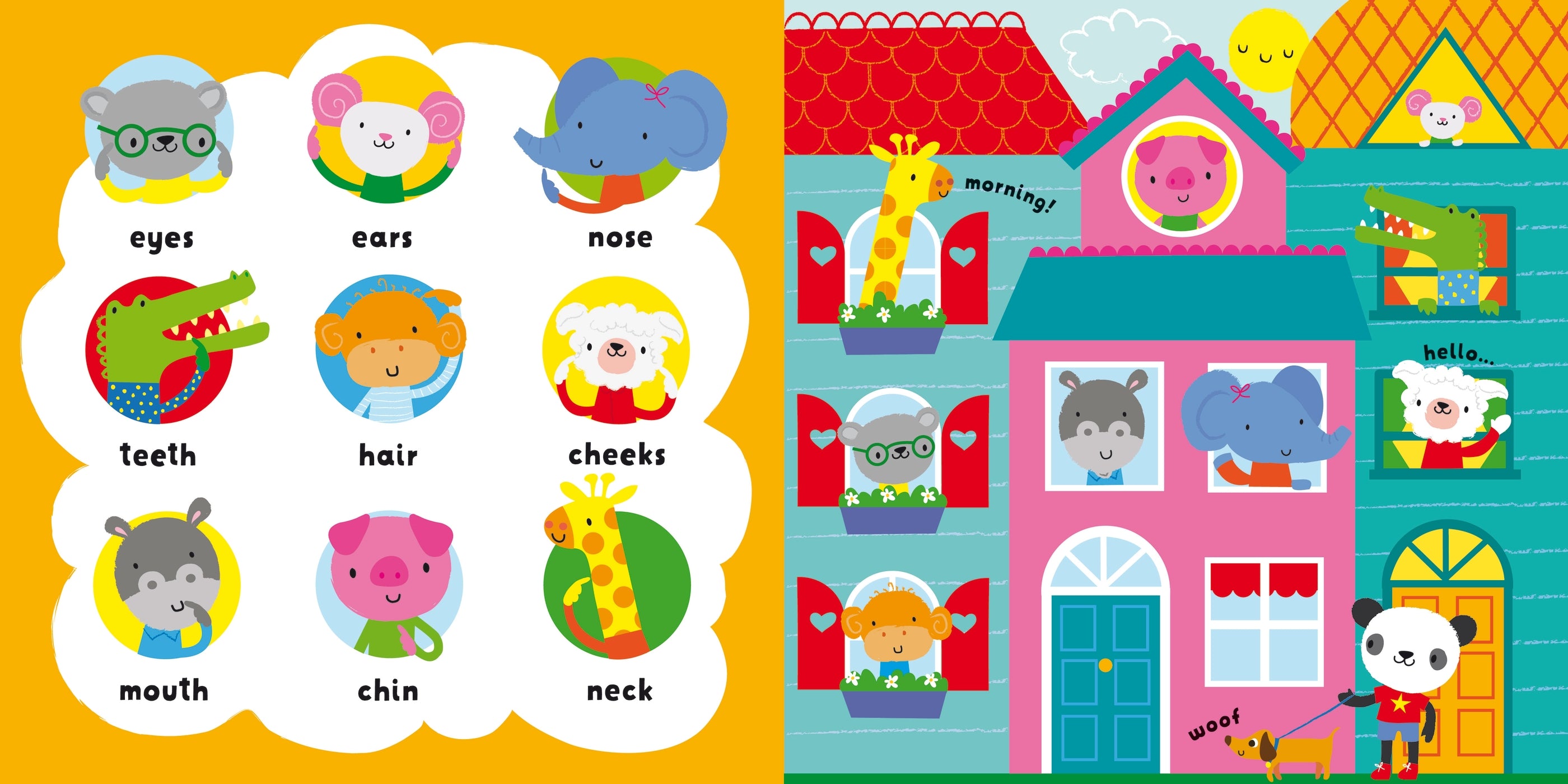 Detaliu din cartea „My First Words Body”, Usborne – imaginea 2