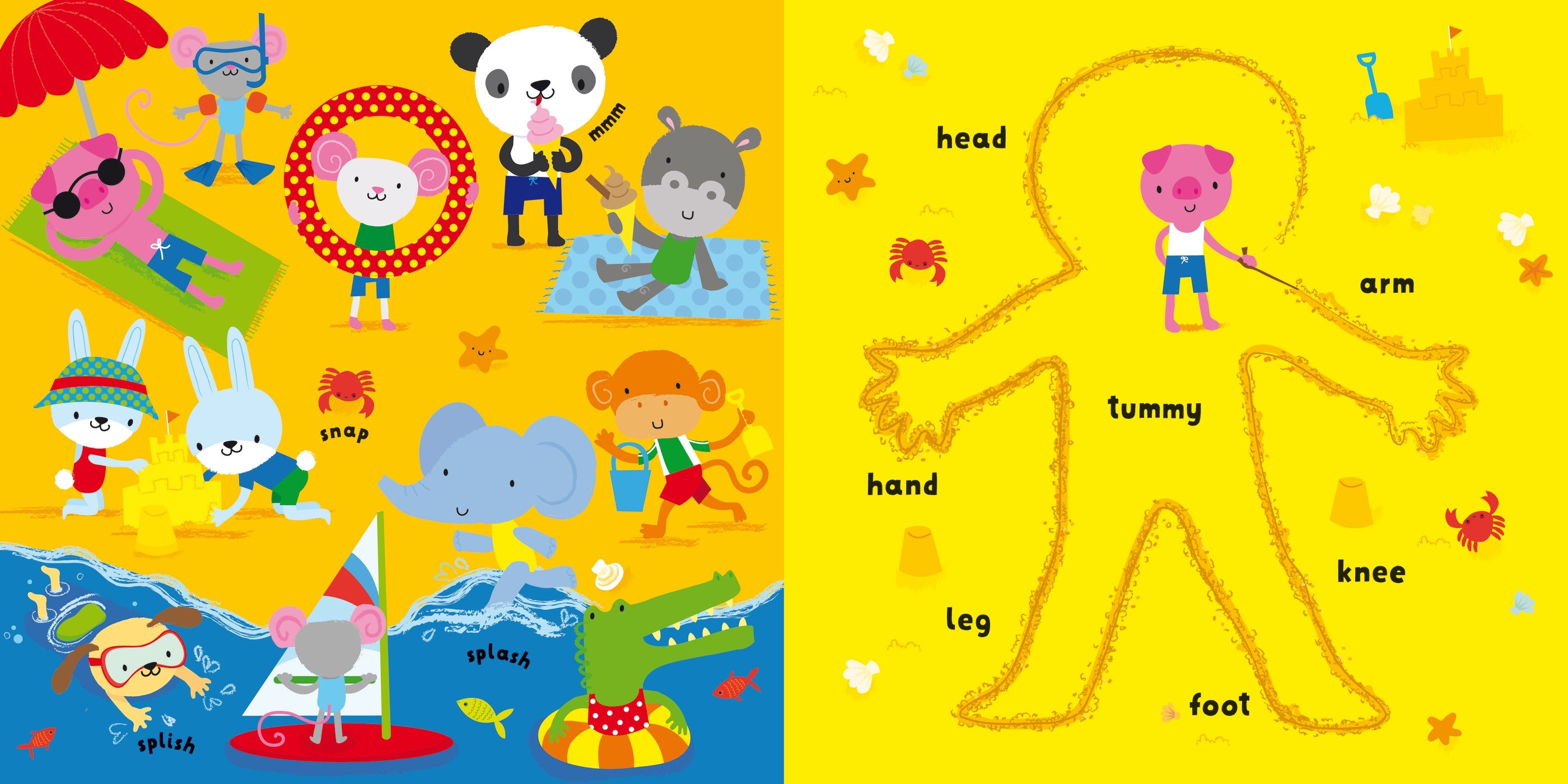 Detaliu din cartea „My First Words Body”, Usborne – imaginea 3