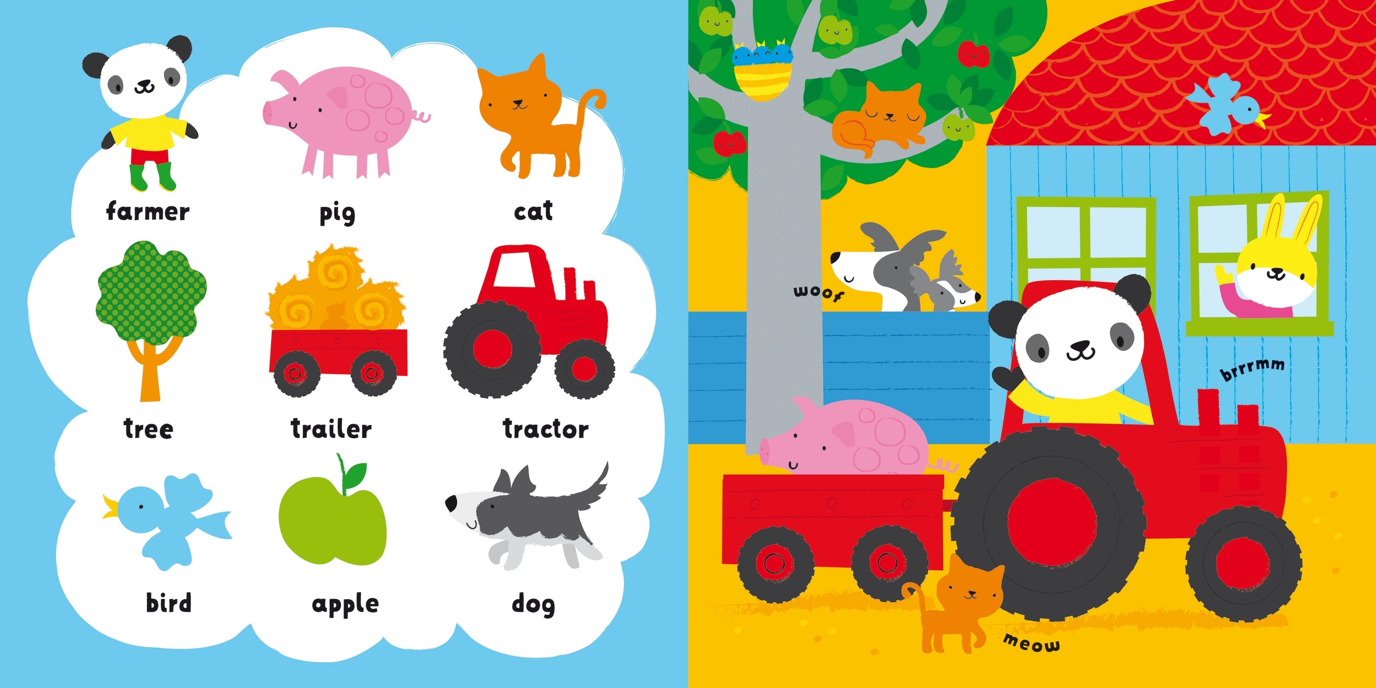 Detaliu din cartea „My First Words Farm”, Usborne – imaginea 2