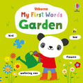 Coperta cărții „My First Words Garden” – carte cu primele cuvinte Usborne pentru copii 1+ ani