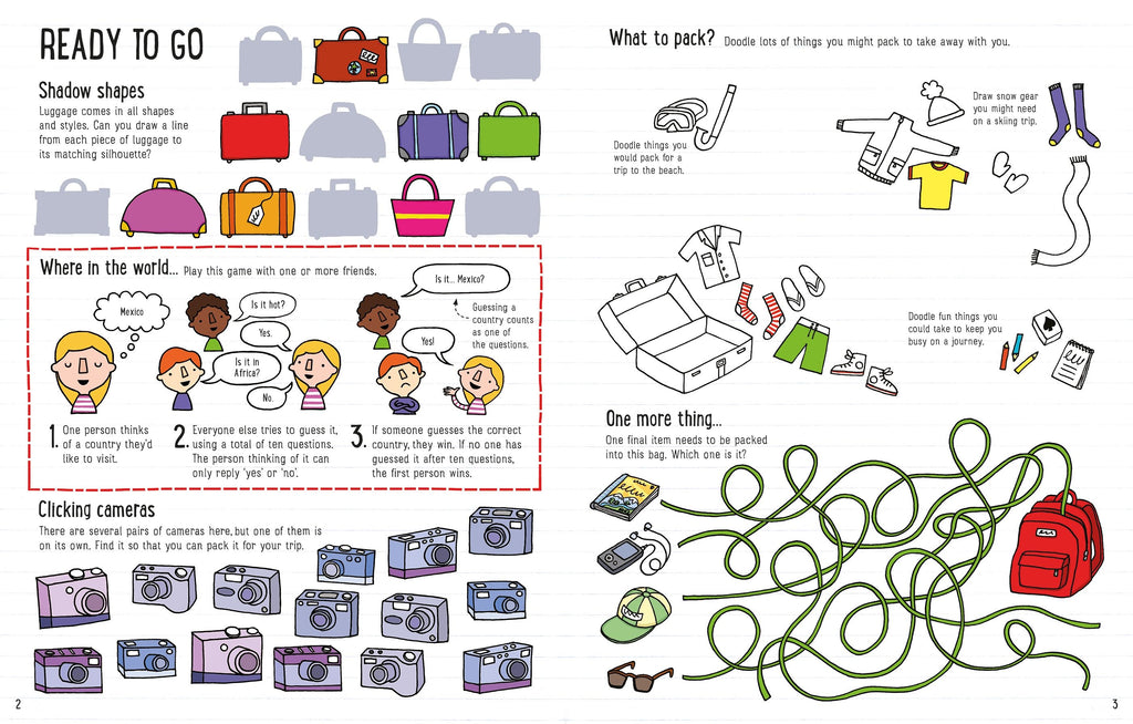 Holiday Activity Book – Carte de activități pentru copii 6+ ani, Usborne