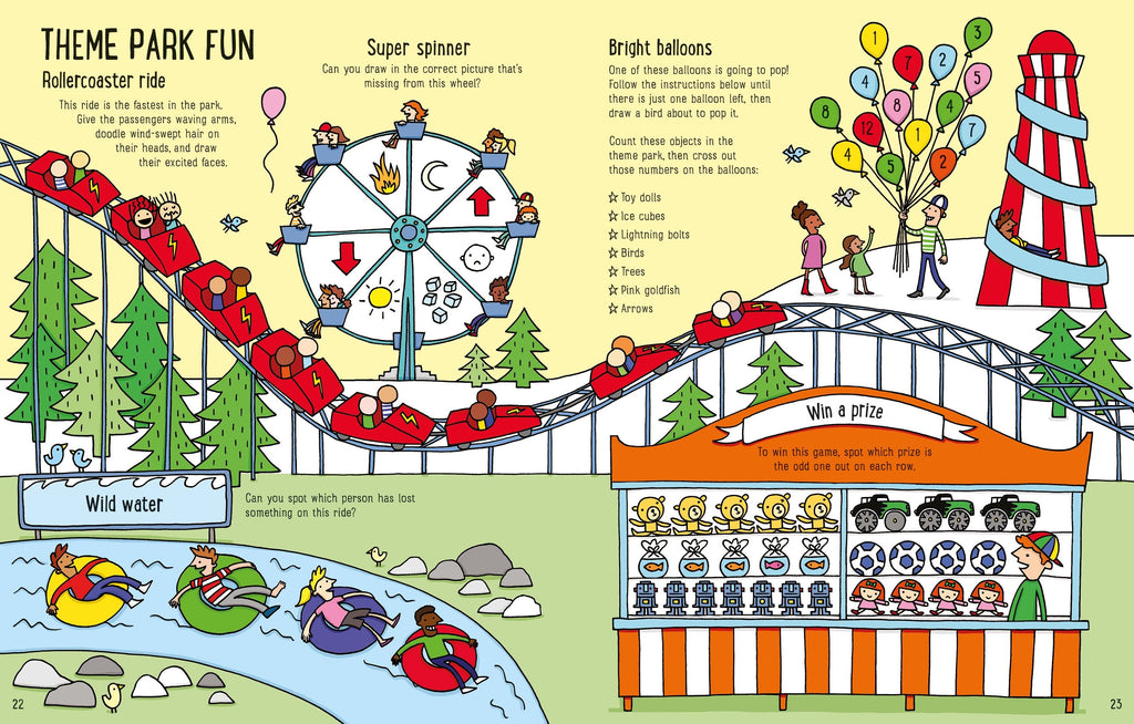 Holiday Activity Book – Carte de activități pentru copii 6+ ani, Usborne
