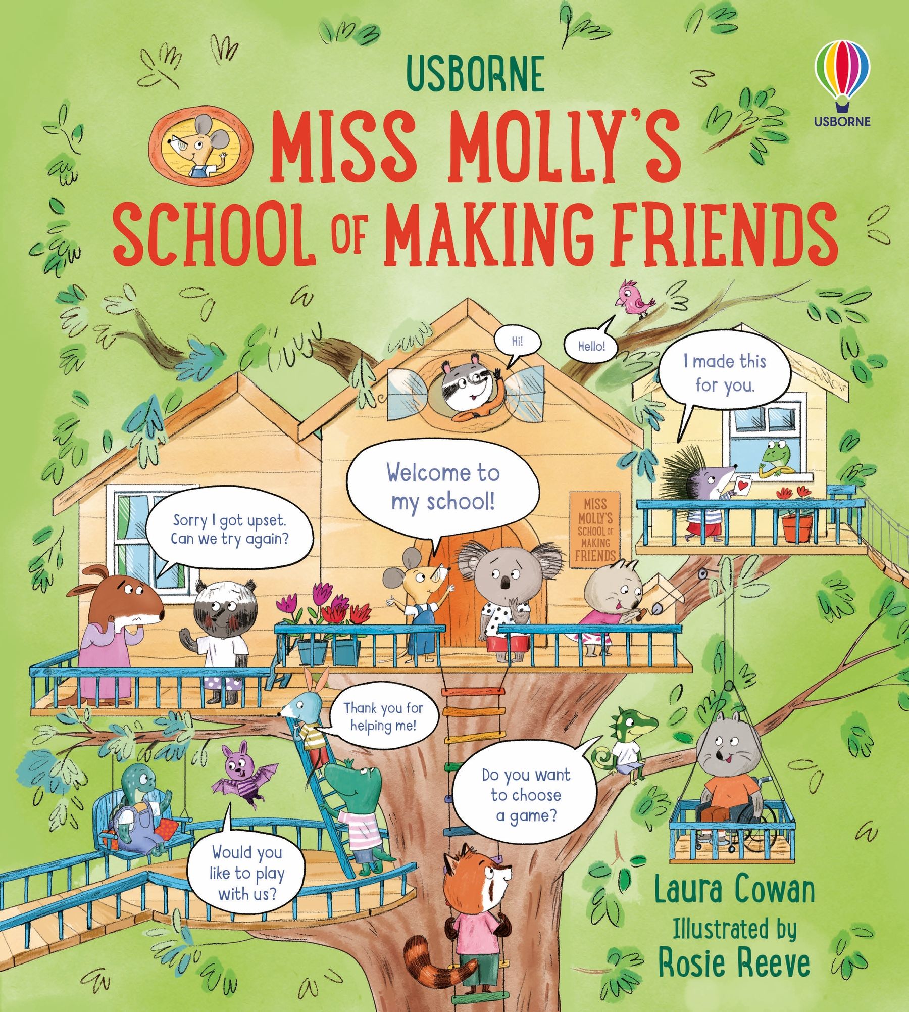 Miss Molly's School of Making Friends – Carte ilustrată pentru copii 3+ ani, Usborne
